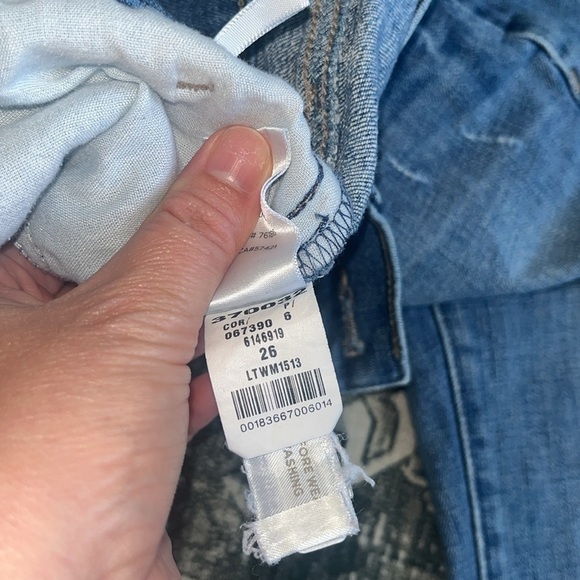 Loft women’s distressed skinny crop jeans size 26 - Picture 8 of 11